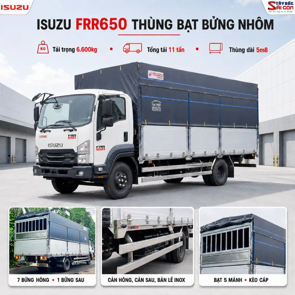 Dòng FRR650 được hỗ trợ 30 triệu đồng cho các xe VIN2025